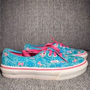 VANS x Sanrio Hello Kitty Hawaiian Ocean Blue Pink shoes women’s size 7/ Men 5.5